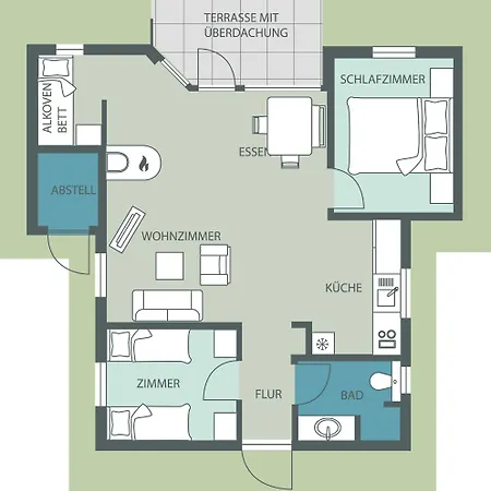 Timmenhus - Ferienhaeuser Am Feldrand
